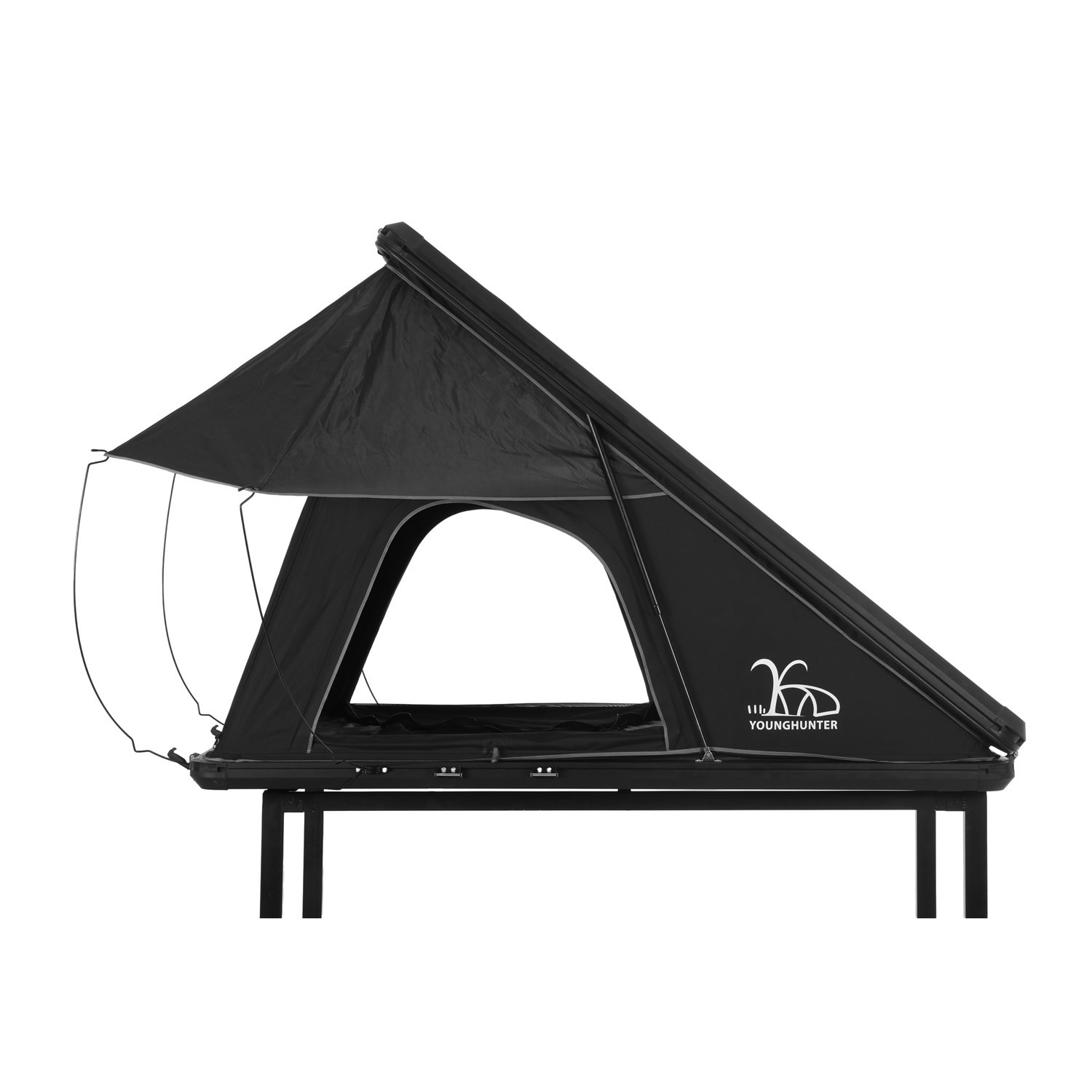 Aleación de aluminio techo duro de cinco lados carpa de techo libre de construcción de coche todoterreno de velocidad 4WD carpa de coche al aire libre