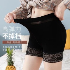Wolf-proof socks with safety pants, women's anti-snag silk stockings, summer thin anti-breech pantyhose, ice silk beautiful legs pineapple socks