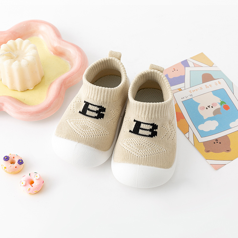 Primavera y otoño, zapatos para bebés, zapatos de calcetines de malla transpirables, zapatos para niños de 1 - 3 años, niños de mediana edad