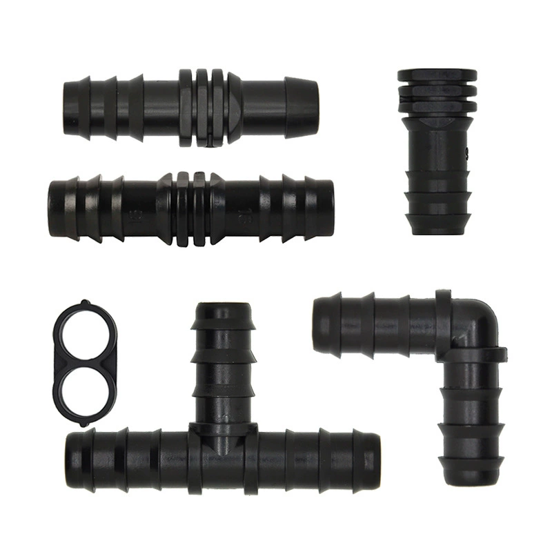 Система капельного орошения для сада ирригационные фитинги пластиковые тройники колючая перемотка соединитель pe ирригация сквозная