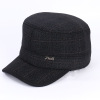 Men's keep warm cotton demi-season hat, for middle age