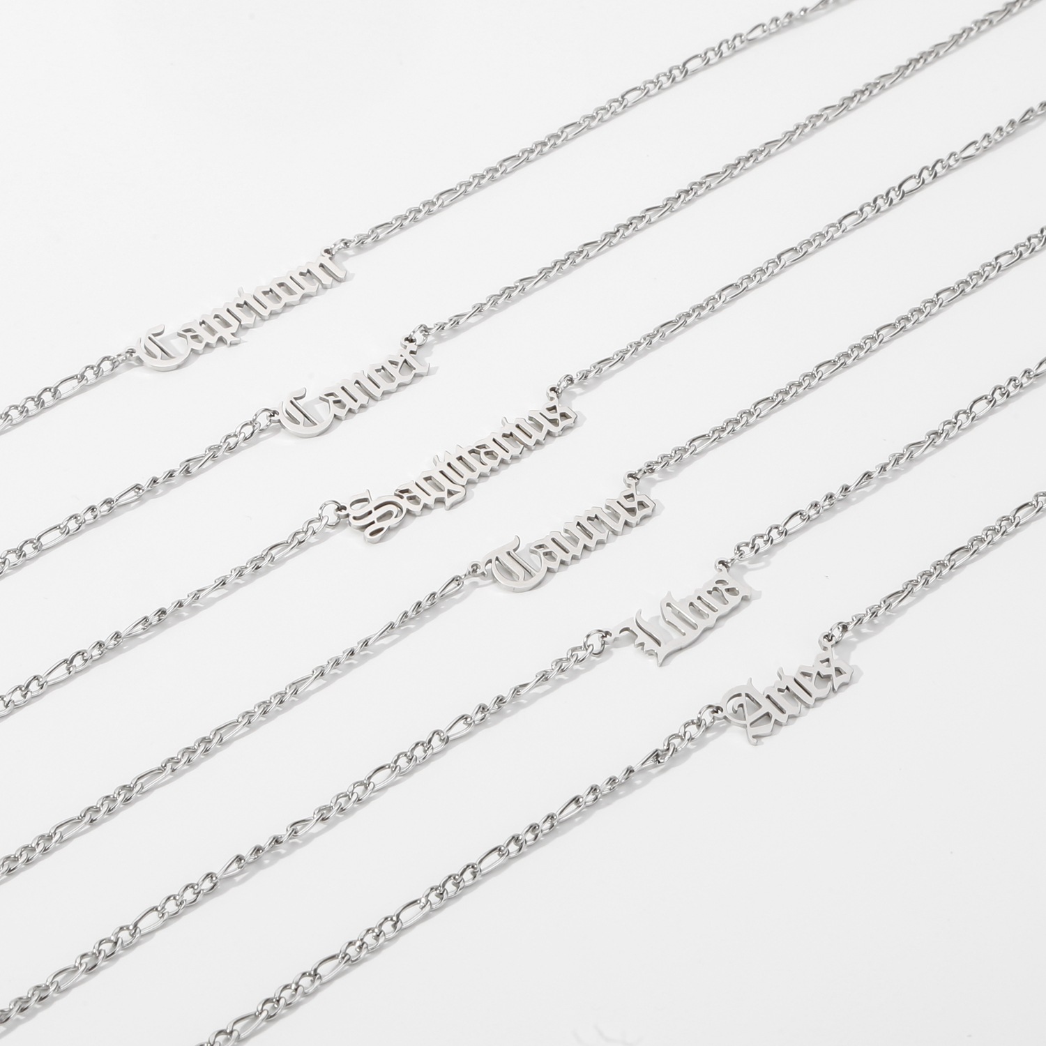 1 Piece Quantity PVD Coated Real Gold Plated Constellation 304 Stainless Steel Simple Style Waterproof Non Tarnish Stainless Steel Lobster Trigger Clasp Closure Pendant Necklace