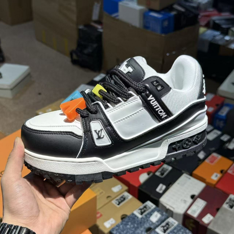 Comercio exterior Putian puro cuero original entrenador de burro de goma vacía zapatos de skate gorda para hombres y mujeres de alto lujo zapatos deportivos casuales
