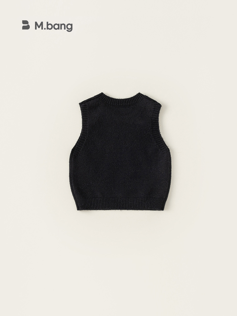 Yubao ropa infantil nuevo chaleco de punto para niños de otoño niñas comodo usar suéter de bebé sin mangas chaleco para niños