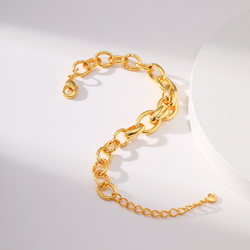 Elegant Geometric Copper Bracelets 1 Piece