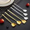 Stainless Steel Coffee Titanium Titanium Dessert Stir -mixing Spoon Tun Creative Mark Cup Spoon Smoil