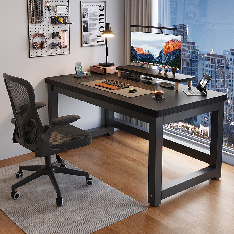 Thickened Desk Bedroom Home Computer Desk Desktop E-sports Students Learn to Write Book Desk Small Furniture Black
