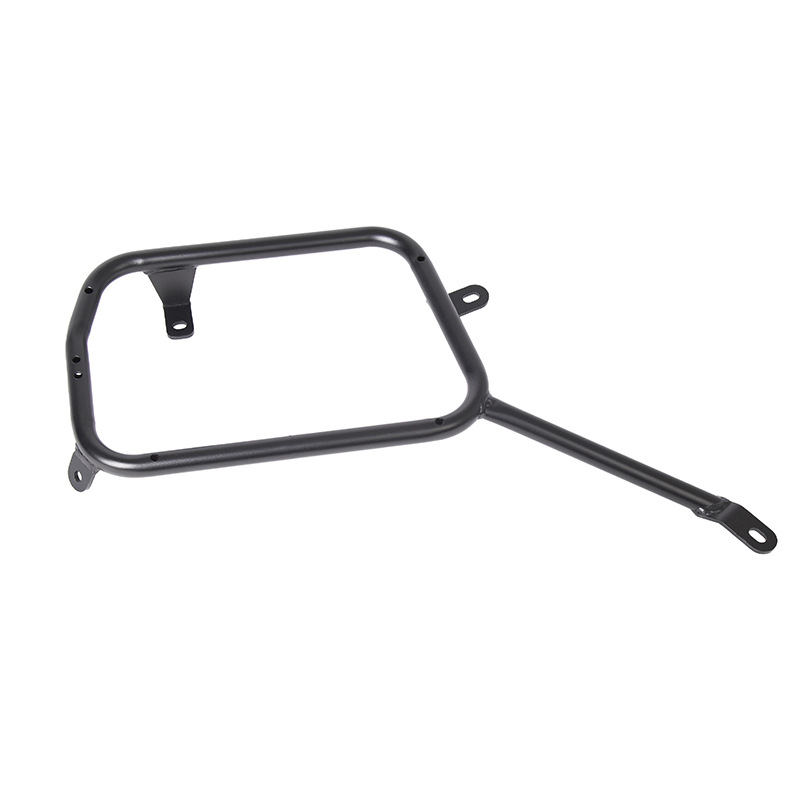 Aplicable a Benelli 502 marco lateral Jinpengtrk caja lateral de motocicleta soporte de acero al carbono caja lateral derecha escudo soporte de tubo de escape