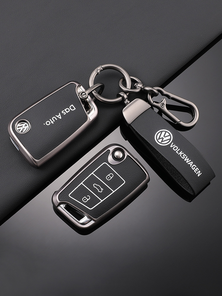 Adecuado para la funda de la llave Volkswagen Sagitar todo incluido TPU patrón de piel exploración Yue Passat Bora LaVida Yue hebilla de la caja protectora