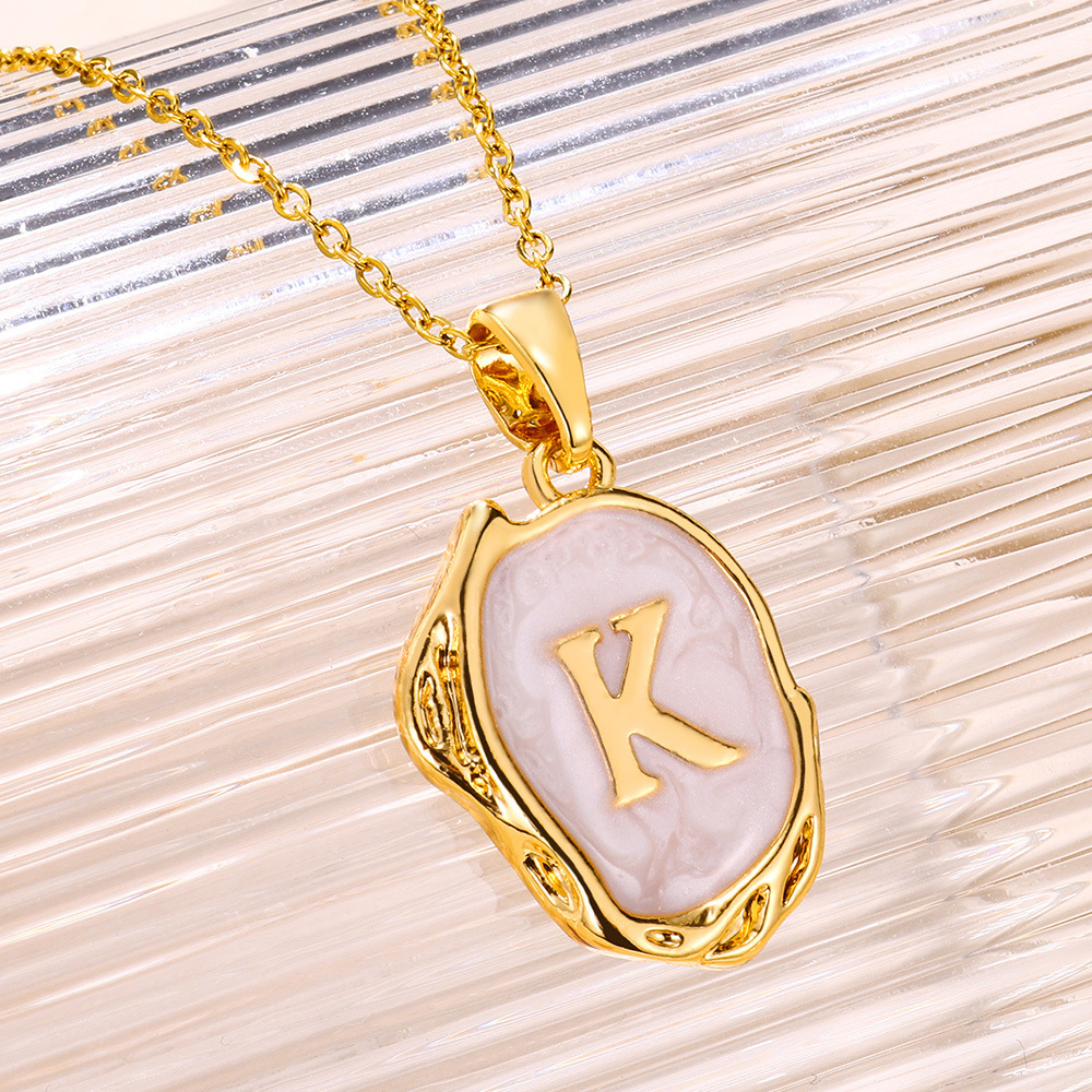 1 Piece Quantity Simple Style Letter Alloy Wholesale Pendant Necklace