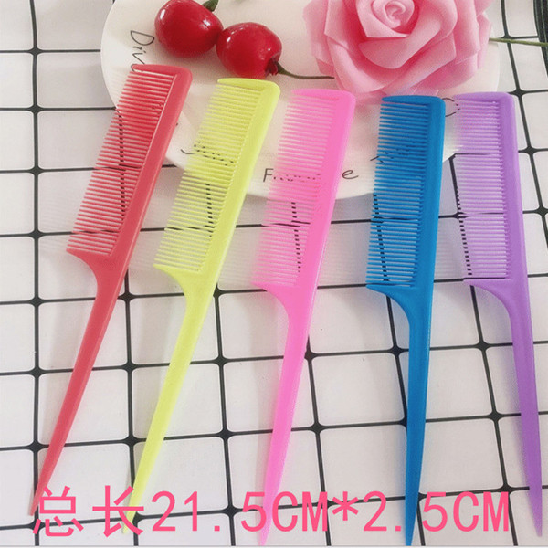 Professional hair salon makeup tool comb plastic pointed-tail comb…