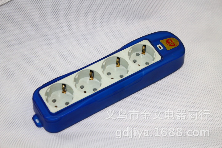 可接线广东包软胶揭阳普宁336欧式欧标欧规插排插座插线板SOCKET