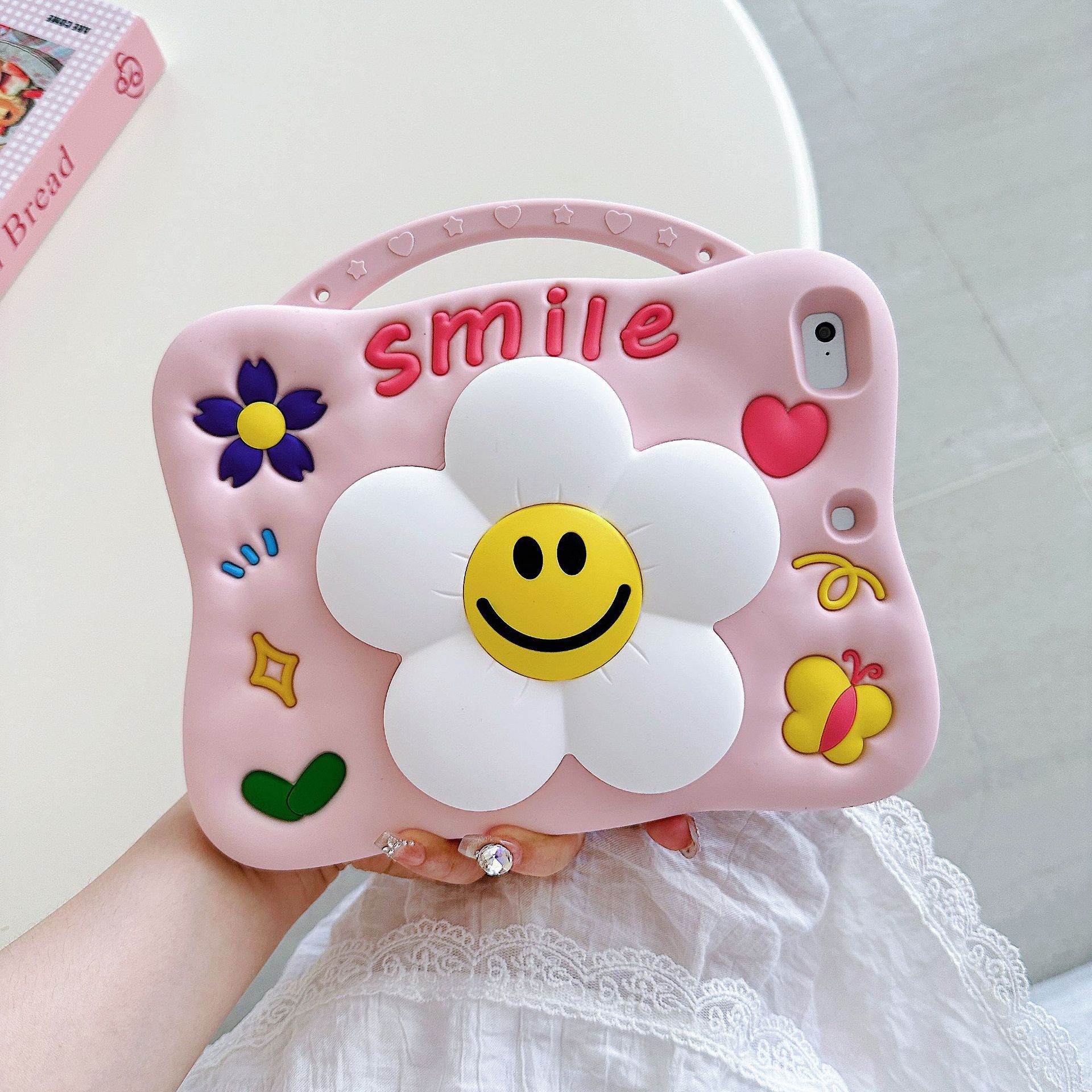 Three-Dimensional Sunflower Suitable for Samsung A9Plus Silicone Tablet Case Honor 10 Cartoon Redmi Se Bracket All-Inclusive