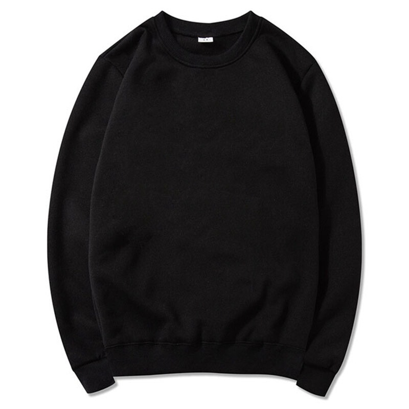 2025 New Foreign Trade Autumn and Winter Men's Fashion Color-Blocked Sweatshirt European and American Men's Solid Color Crew Neck Sweatshirt Cross-Border Hot Sale
