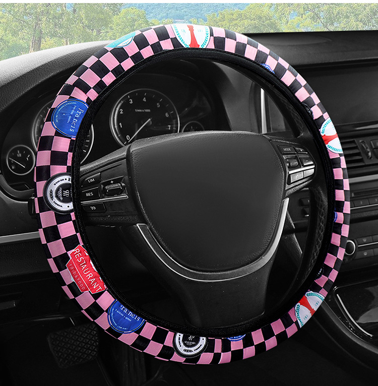 New Butterfly Steering Wheel Cover Without Inner Ring, Universal for All Seasons, Cute Decorative Women's Anti-Slip Handlebar Cover, Cross-Border Amazon