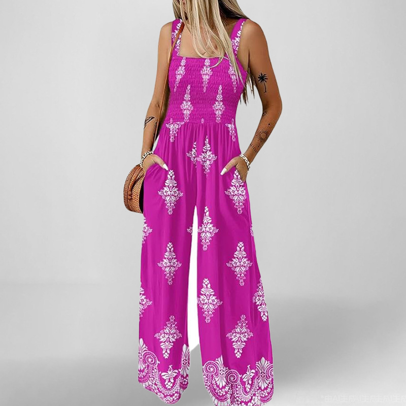 2026 primavera nuevo comercio exterior transfronterizo de Europa y Estados Unidos ropa de mujer delgada elegante ocio impresión de camisetas de piernas anchas