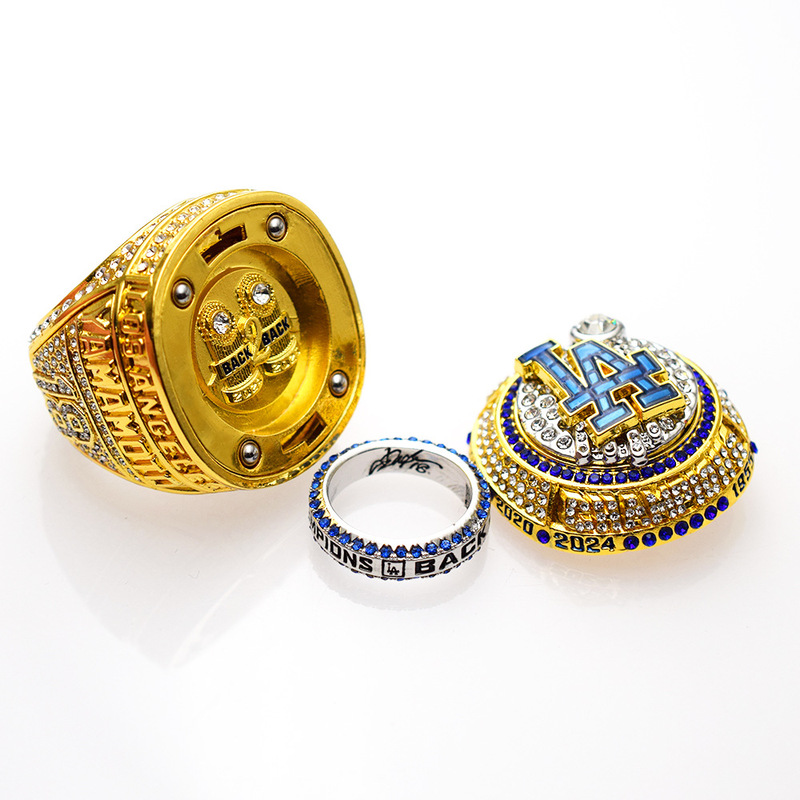2025-2026 Dodgers Championship Ring Mlb Los Angeles Rotating Non-Magnetic Opening and Closing Mechanism Source Manufacturer