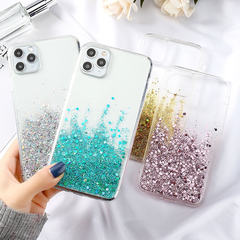 Glitter Starry Sky Phone Case For Apple Iphone Tpu Cover_voghion.com