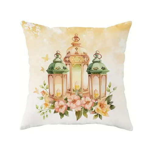 New TEMU Moon and Stars Lantern Throw Pillow Cover Festival Sofa Cushion Cover Bedroom Pillow Cover Wholesale