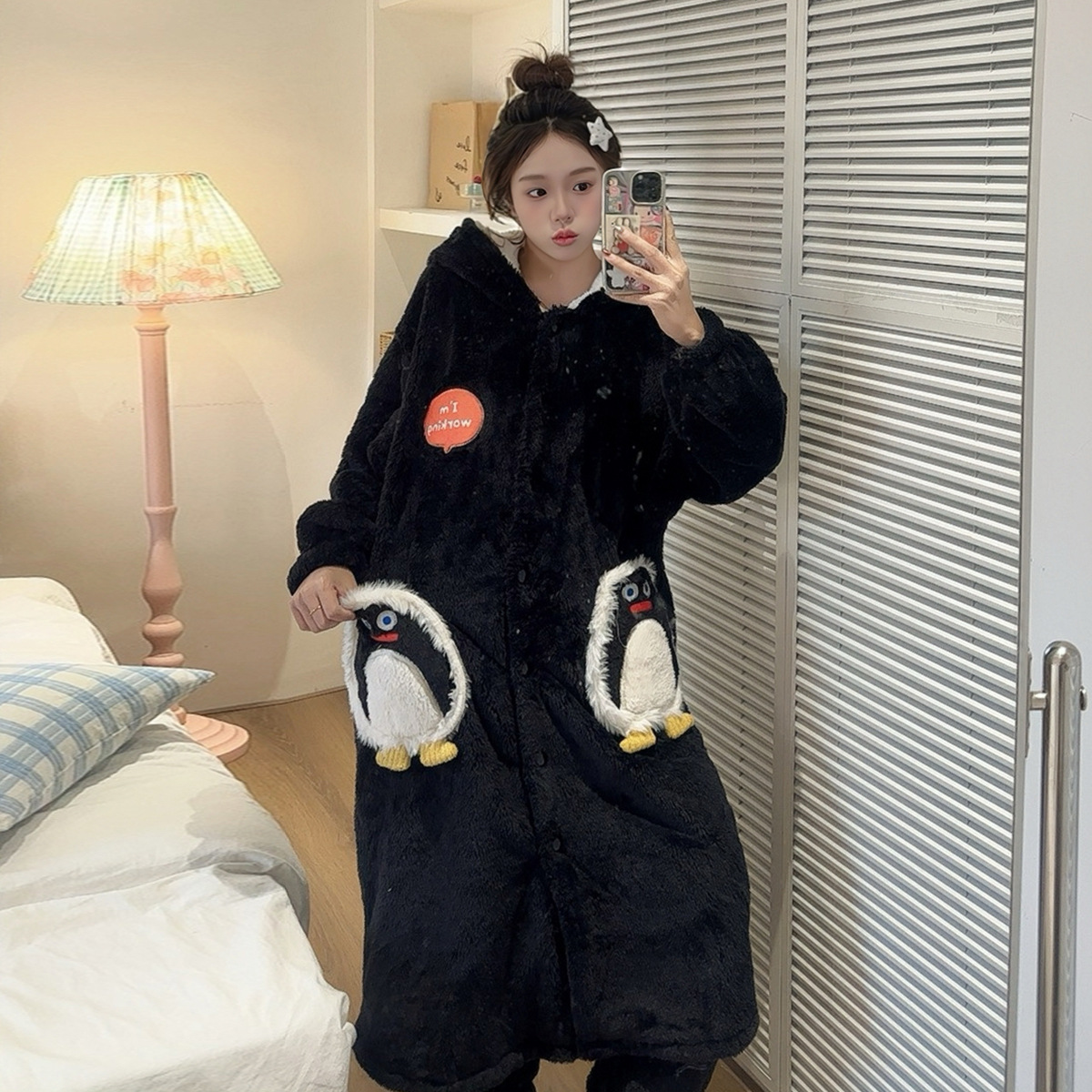 [Beneficios de liquidación] Runma Pijamas Primavera y otoño Mujeres de manga corta Verano Algodón Coral Velvet Hombres Manga larga Seda Pareja Invierno