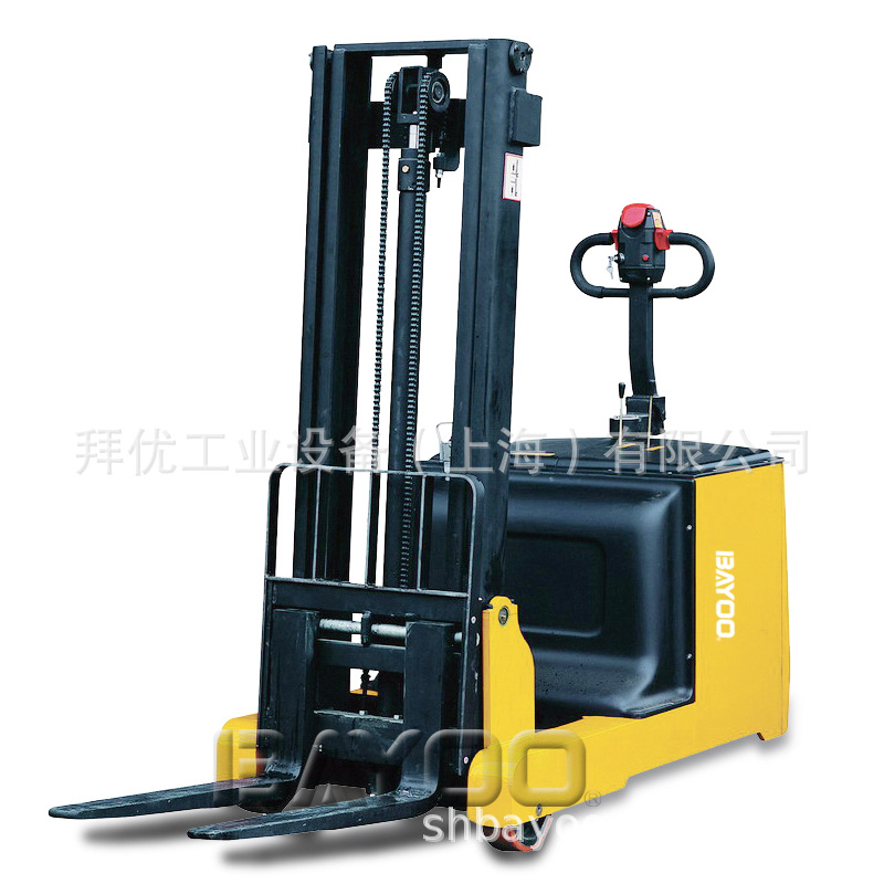 BAYOO/拜优 全电动堆高车载重1200kg,升高2.5米,无支腿设计