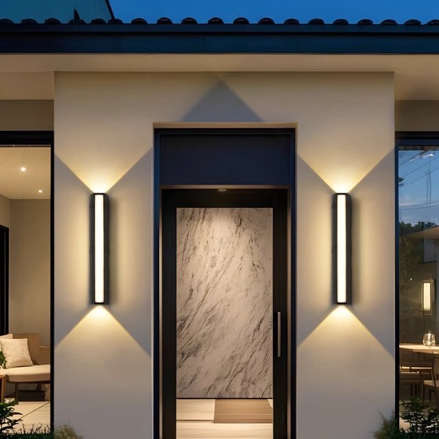led outdoor wall lamp waterproof staircase aisle courtyard doorway outdoor super bright waterproof lamp balcony garden wall lamp