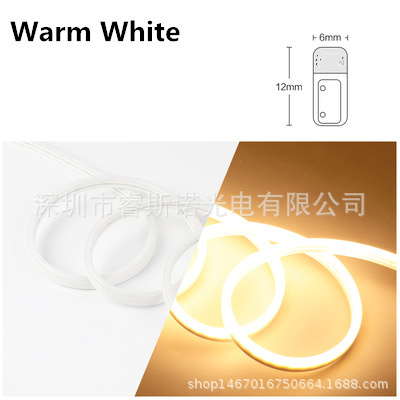 5V12V24V luz de neón con LED barra de luz de silicona una luz un corte 6*12 publicidad estilo impermeable color