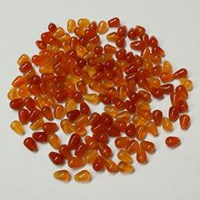 5X7巴西天然红玛瑙圆水滴圆吊胆直孔DIY发簪簪头配件