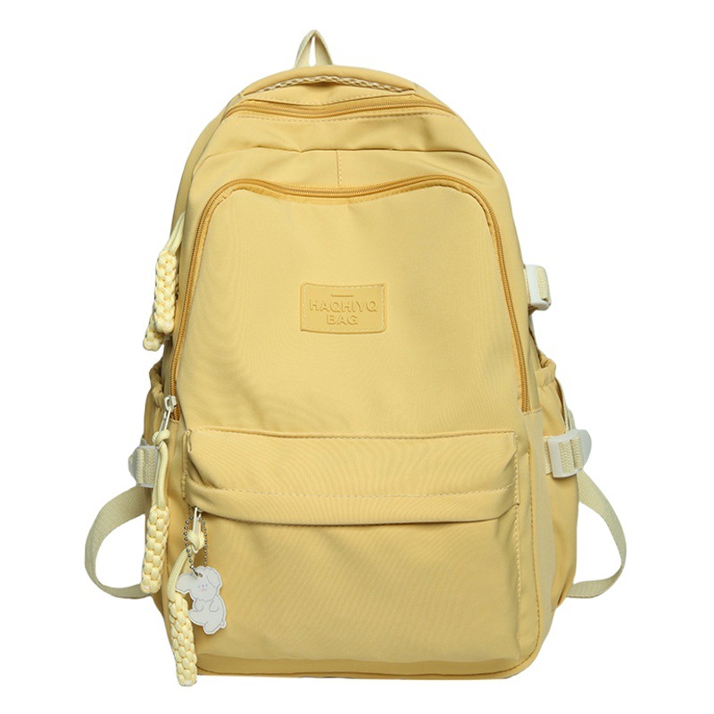 Schoolbag junior high school girl Japanese ins College high school all-match contrast color backpack niche design college student backpack