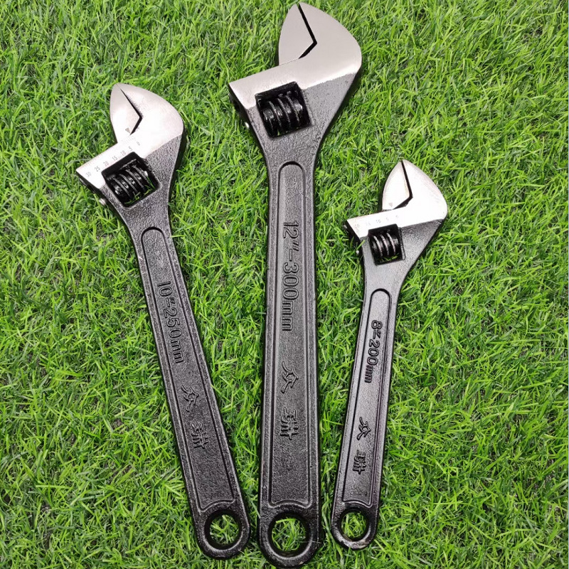 Venta al por mayor llave ajustable manual de 12 pulgadas de boca abierta llave de extremo abierto grande llave de Luo activa llave móvil venta directa de fábrica