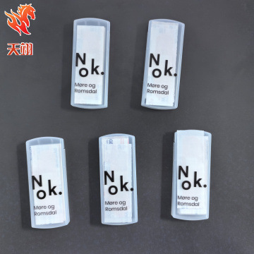 宣传促销礼品可印字抽屉式创口贴盒 滑盖塑料创可贴盒含5片止血贴
