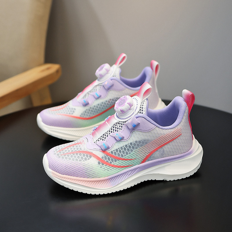 Zapatos para correr de la escuela primaria de una sola red de verano, zapatos deportivos nuevos para niñas y niños, zapatos deportivos antideslizantes resistentes al desgaste para niños de mediana edad