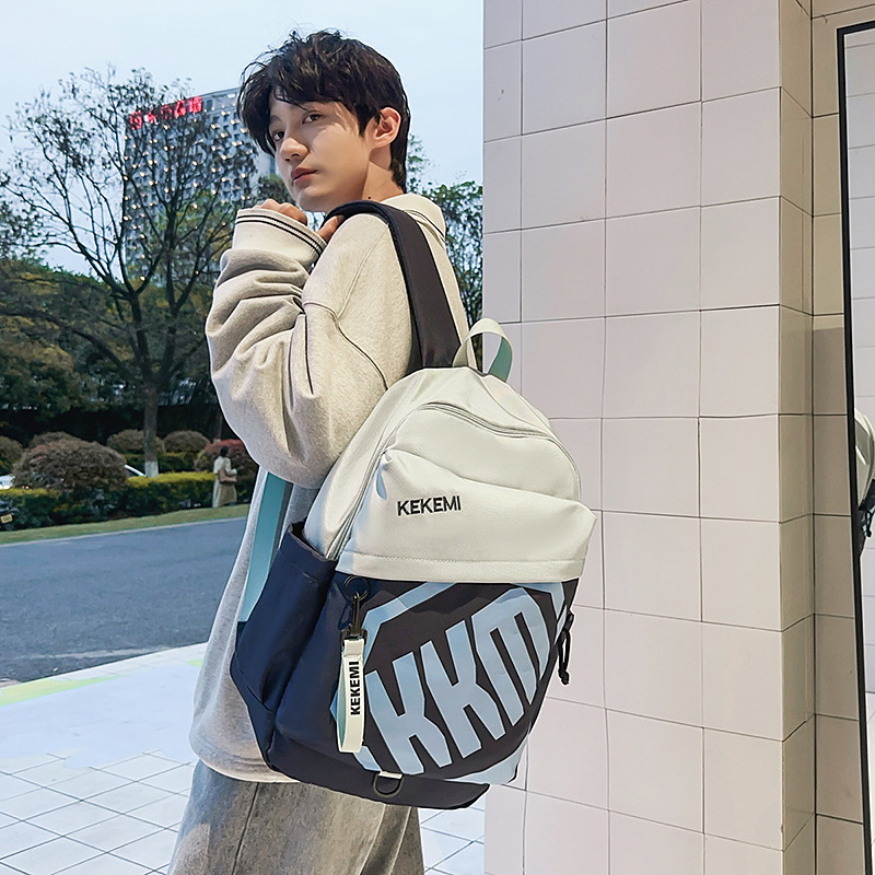 Mochila escolar, bolsa para estudiantes de secundaria y preparatoria, gran capacidad, resistente al desgaste, estilo urbano simple, gran capacidad, resistente al desgaste, doble hombro de viaje