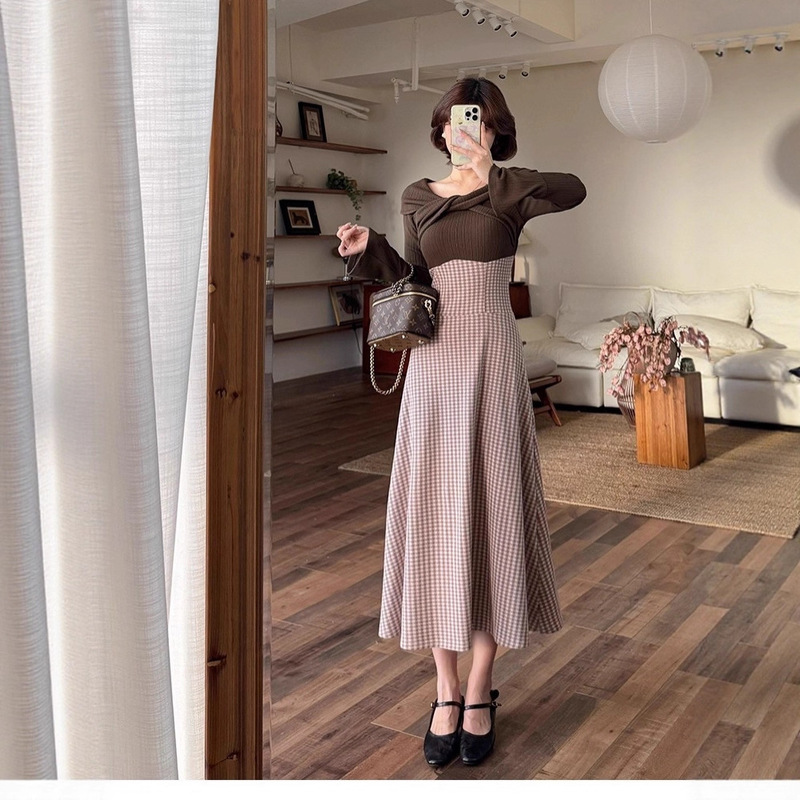 Beautiful Elegant Women's Dress for Important Occasions, Autumn and Winter Rich Daughter's Wear, 2025 New Style Long Skirt for Small People