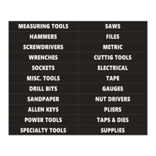 工具箱盒整理分类标签扳手套筒套装标识贴花记号区分贴纸