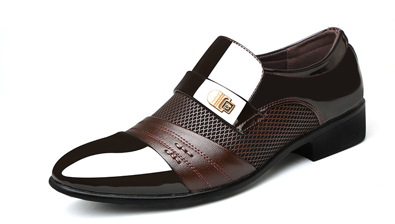 Meeste kingad Kevad ja sügis Uued meeste kingad Äri ametlikud meeste nahkkingad Suured Briti vabaaja kingad Meeste kingad_voghion.com