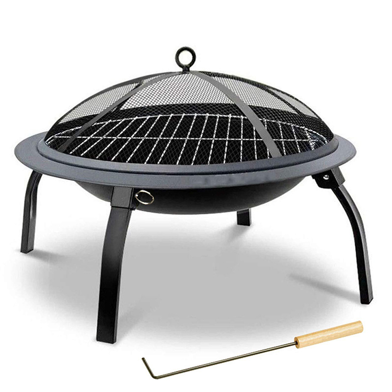 Brasero de Barbacoa Portátil y Plegable para Exteriores