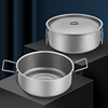 outdoors Pure titanium Soup pot capacity Soup Cooking outdoors Picnic Camp tableware Supplies With cover