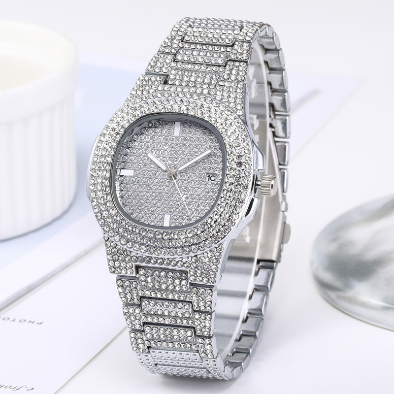 hot sale fashion Diamond-embedded starry calendar women's watch women's watch quartz watch women's watch_voghion.com