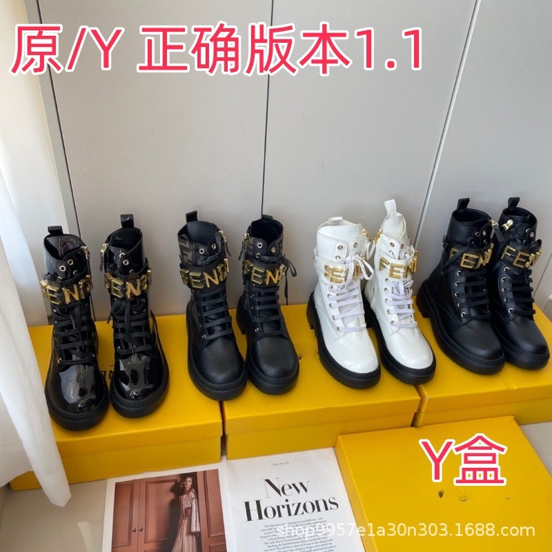 F金属字母2025年秋季新款系带显瘦牛皮机车靴英伦风厚底马丁靴女|undefined