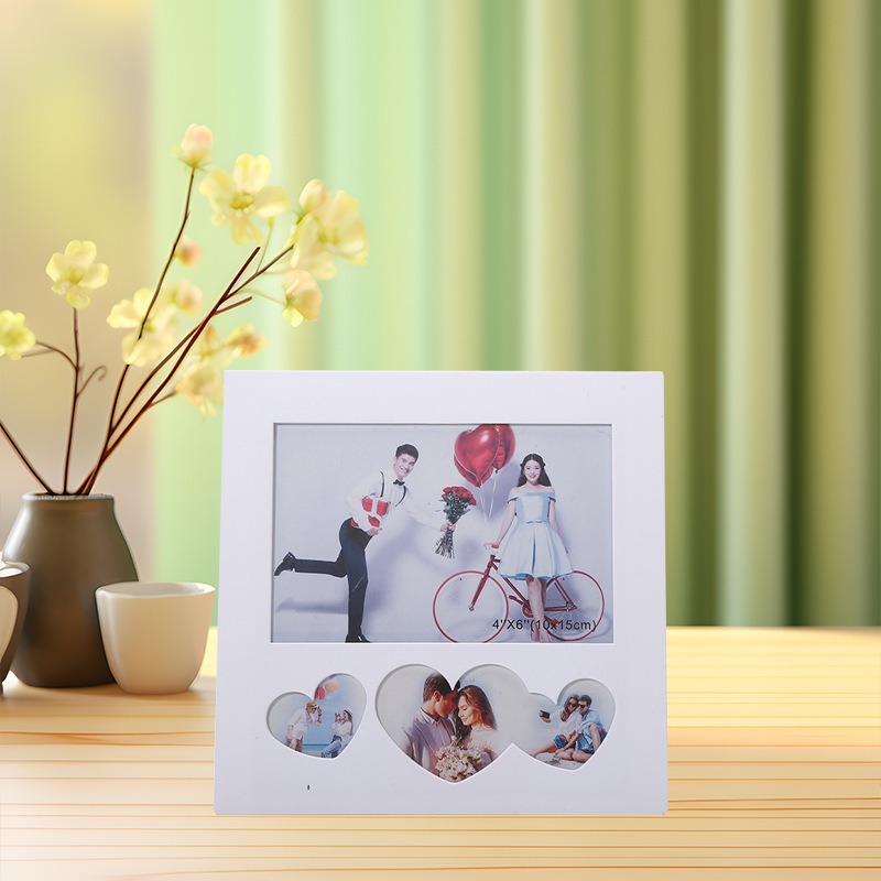 New thermal transfer MDF photo frame transparent display frame home bedroom photo creative photo frame ornaments wholesale