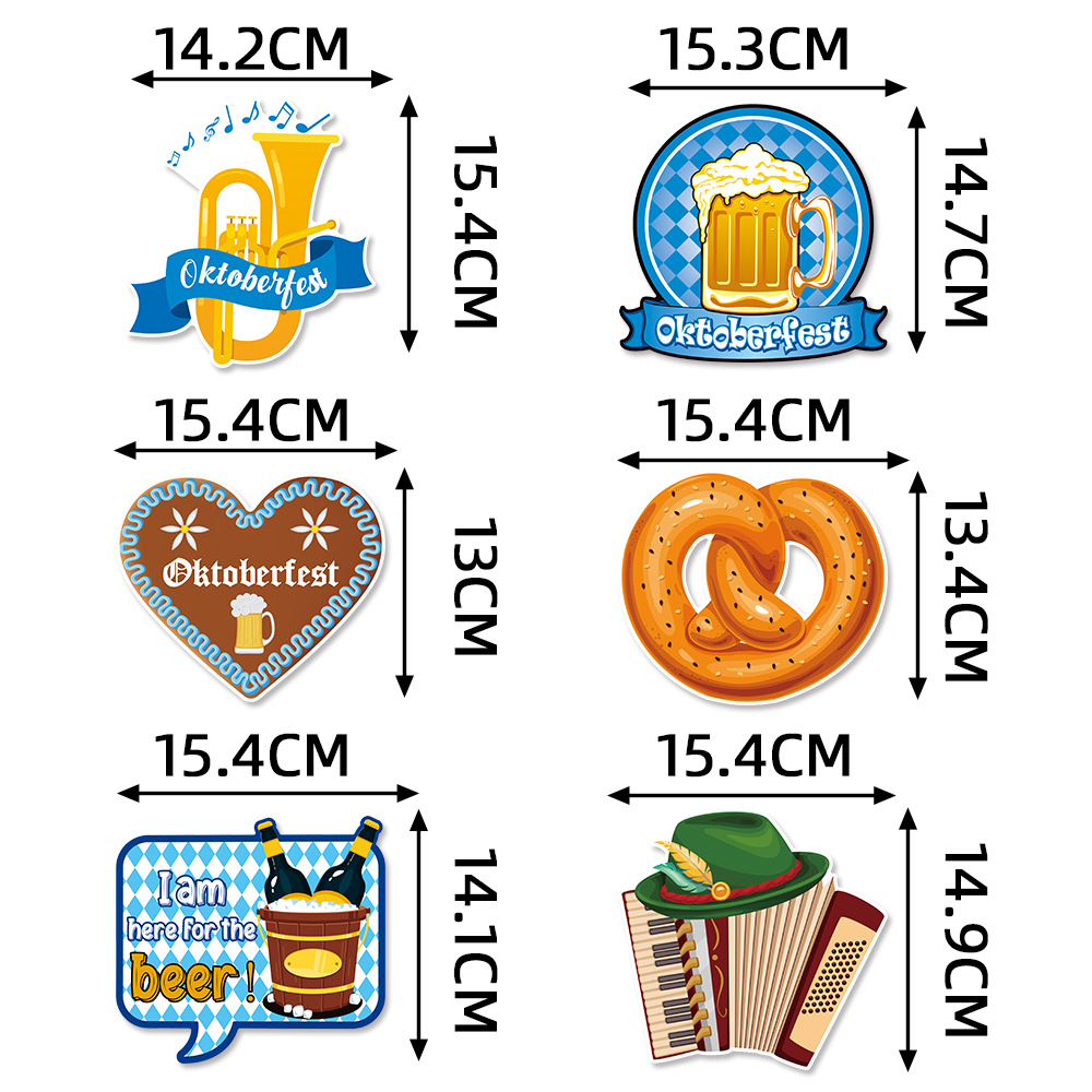 Complemento de jarrón de decoración del Oktoberfest de octubre