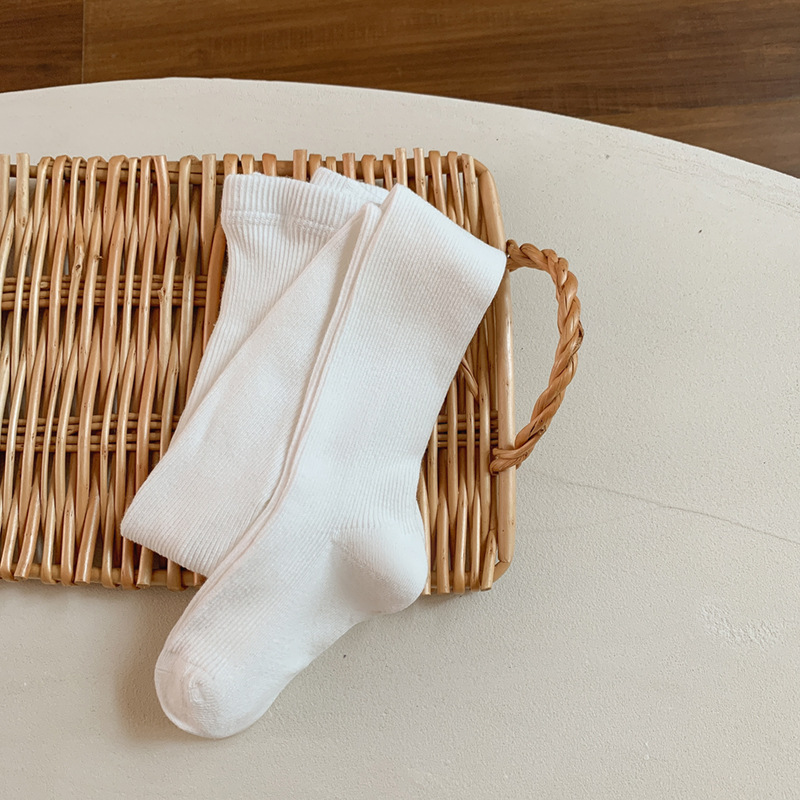 2024 primavera y otoño nuevas polainas para niñas bebé a pantimedias para niños transpirables medias de una pieza coreanas