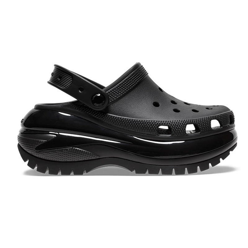 Платформенные кроксы Nimbus Crocs женские 2024 — толстая подошва, противоскользящие пляжные сандалии