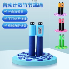 計數跳繩學生中考專用成人健身運動竹節跳繩幼兒園可調節繩子批發