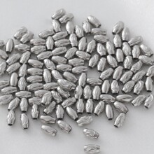 不锈钢弯刀批花珠橄榄珠螺纹通孔珠DIY不掉色手链项链隔珠定位珠