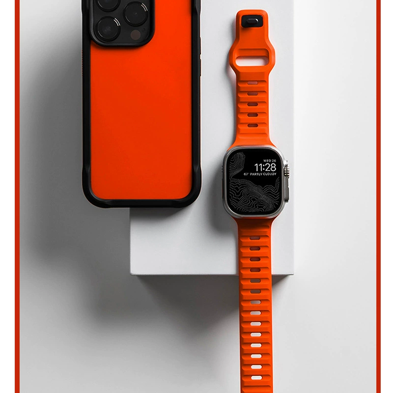 Силиконовый ремешок (совместим с Apple Watch) 38/40/41/42/44/45/46/49 мм — разные цвета