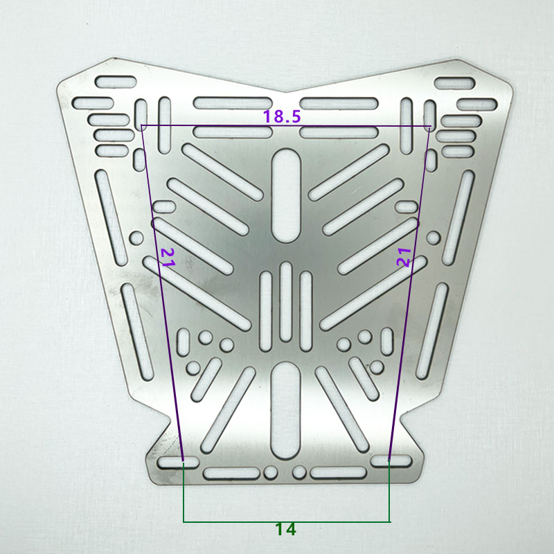 Aluminum Alloy Stainless Steel Tail Box Quick Release Base Electric Vehicle Bottom Plate Transfer Installation Connection Adjustable Hole Position Accessories