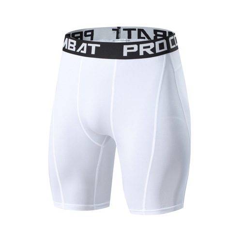  tight shorts men's quick-drying sports fitness pants high elastic training running track and field breathable five-point leggings
