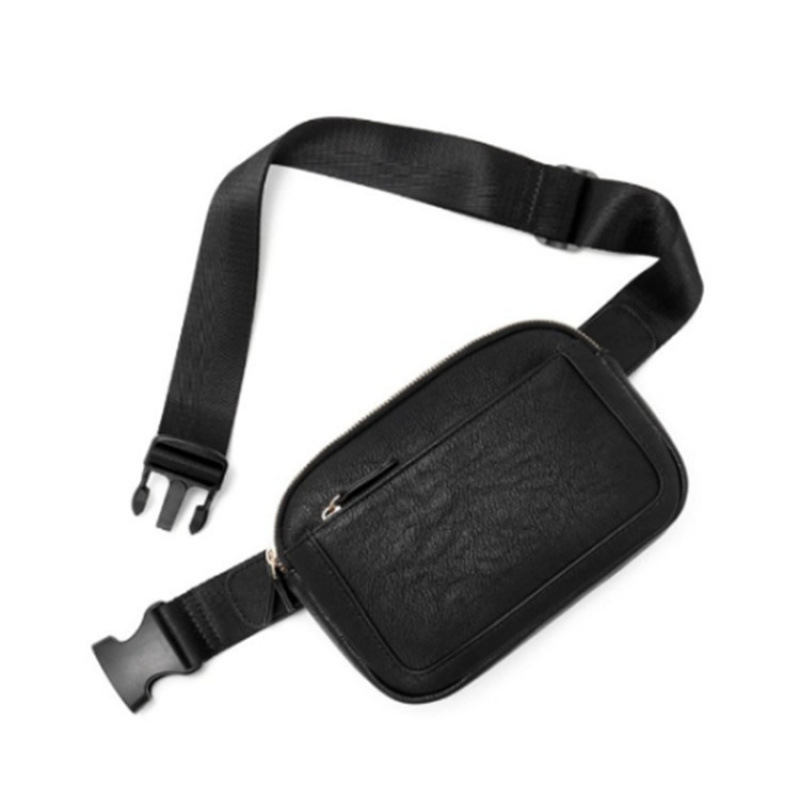 Bolsa de cinturón de cuero para mujer de estilo explosivo en stock Bolsa de mensajero Riñonera Correa de hombro ajustable Riñonera de cuero artificial para mujer